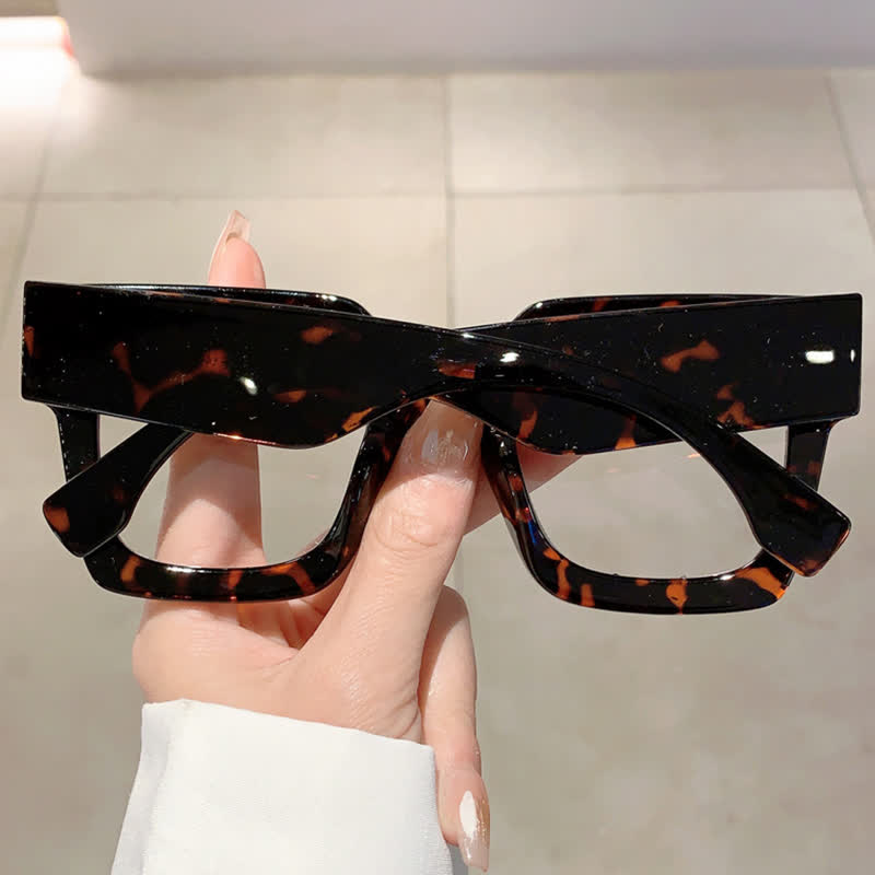Spykay™ EG26878 Anti-blue Light Oversized Square Thick Frames Eyeglasses