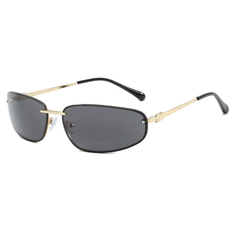 Spykay™ SG60683 Y2K Oval Frame Rimless Sunglasses
