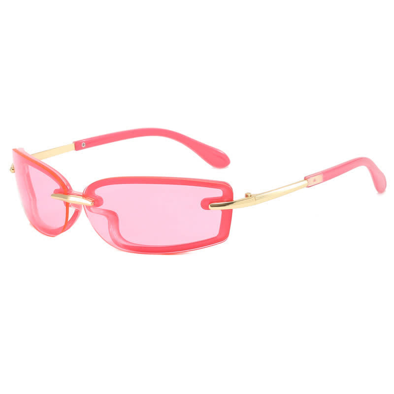 Spykay™ SG60850 Y2K Rimless Rectangle Frame Sunglasses