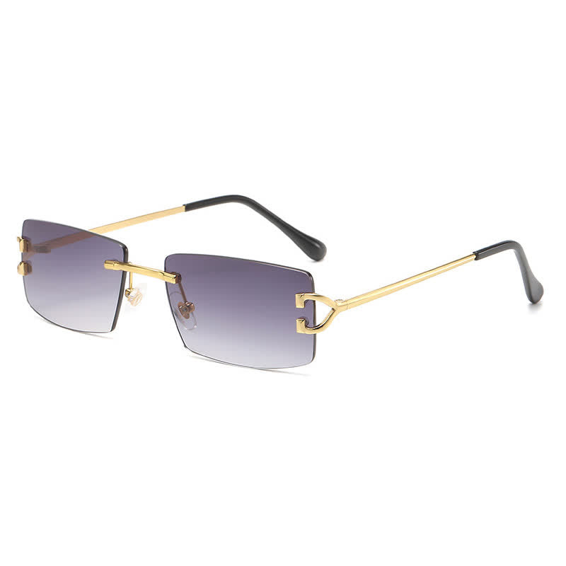 Spykay™ SG60922 Rectangle Frame Trendy Rimless Sunglasses
