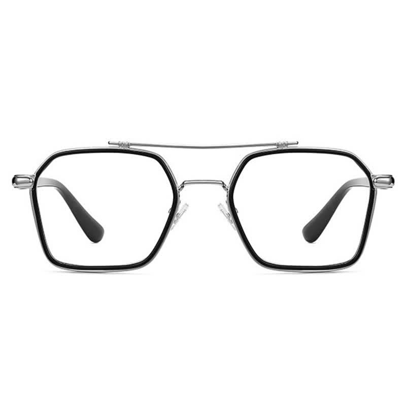 Spykay™ EG26920 Unsiex Square Frame Anti-blue Light Double Bridges Retro Glasses