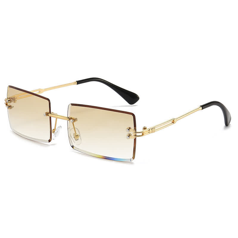 Spykay™ SG60744 Rimless Rectangle Frame Fashion Sunglasses