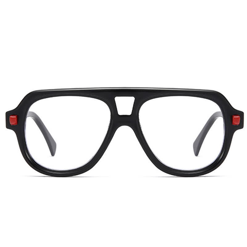 Spykay™ EG26883 Anti-blue Light Double Bridges Oversized Aviator Thick Eyeglasses