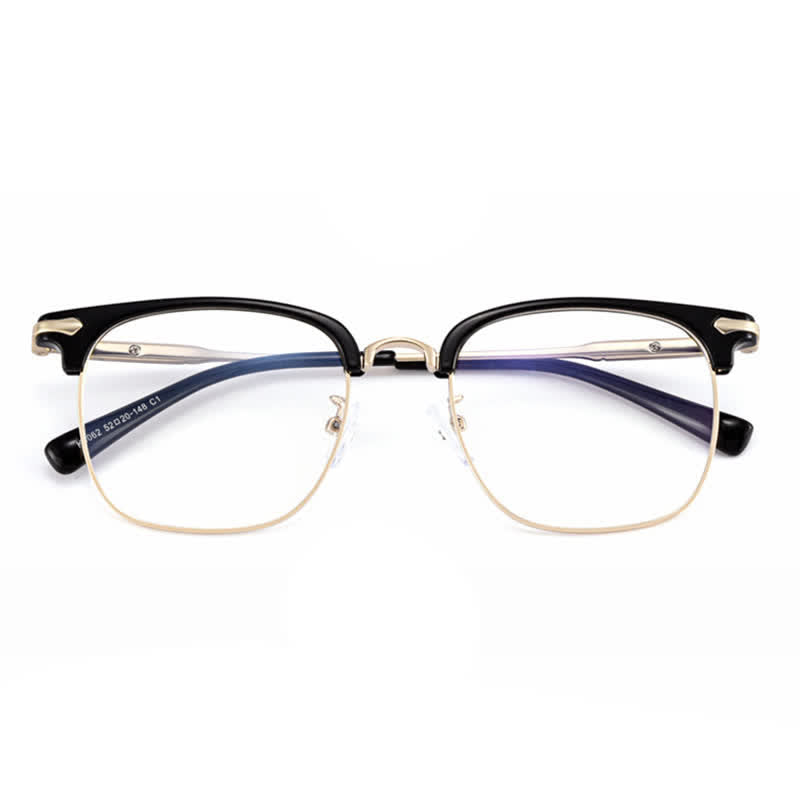 Spykay™ EG26897 Classic Square Frame Anti-blue Light Browline Glasses