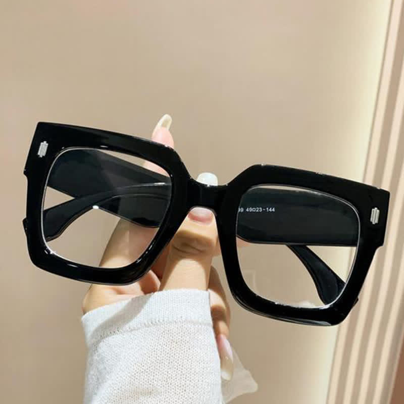 Spykay™ EG26878 Anti-blue Light Oversized Square Thick Frames Eyeglasses