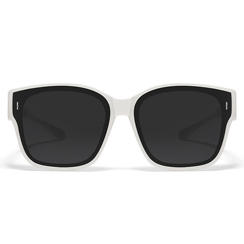 Spykay™ SG60956 Fit Over Glasses Square Frame Foldable Sunglasses for Women Men