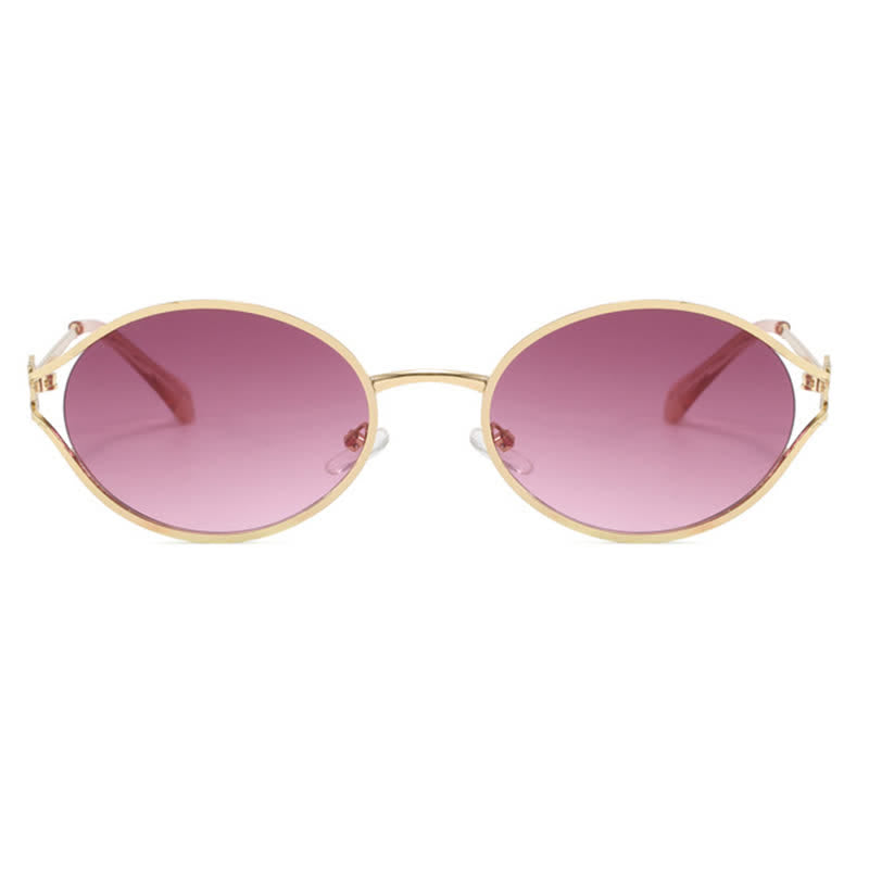 Spykay™ SG60678 Vintage Oval Frame Metal Sunglasses