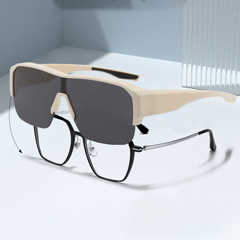 Spykay™ SG60959 Fit Over Glasses Semi-Rimless Polarized Sunglasses for Sports&Driving