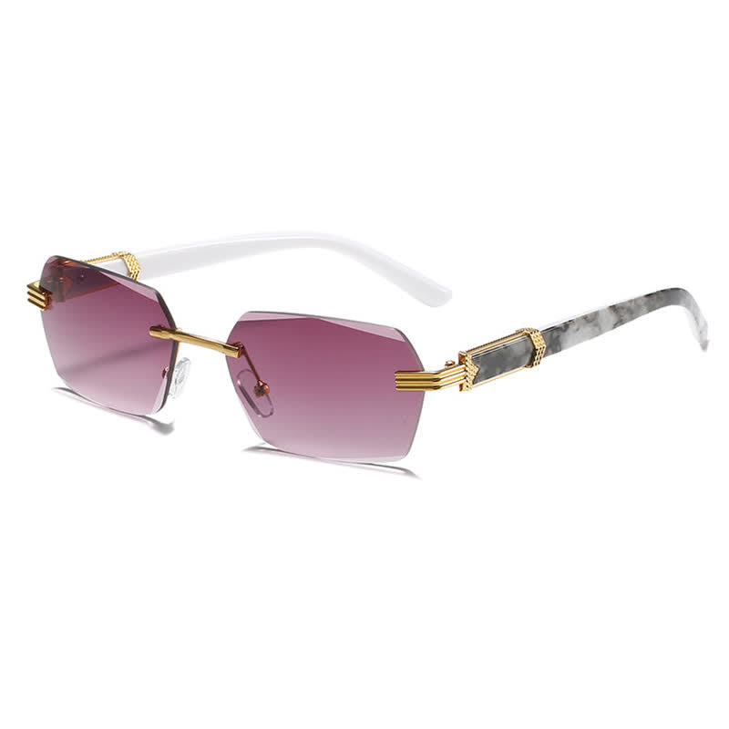 Spykay™ SG60746 Rimless Geometric Frame Tinted Sunglasses