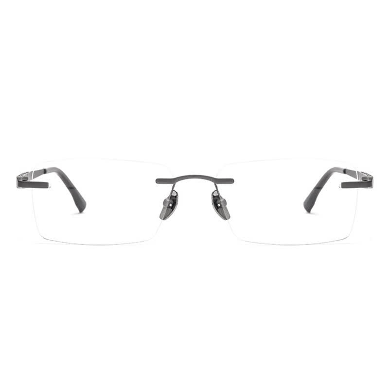 Spykay™ EG26903 Retro Simple Rectangle Frame Anti-blue Light Hipster Rimless Glasses