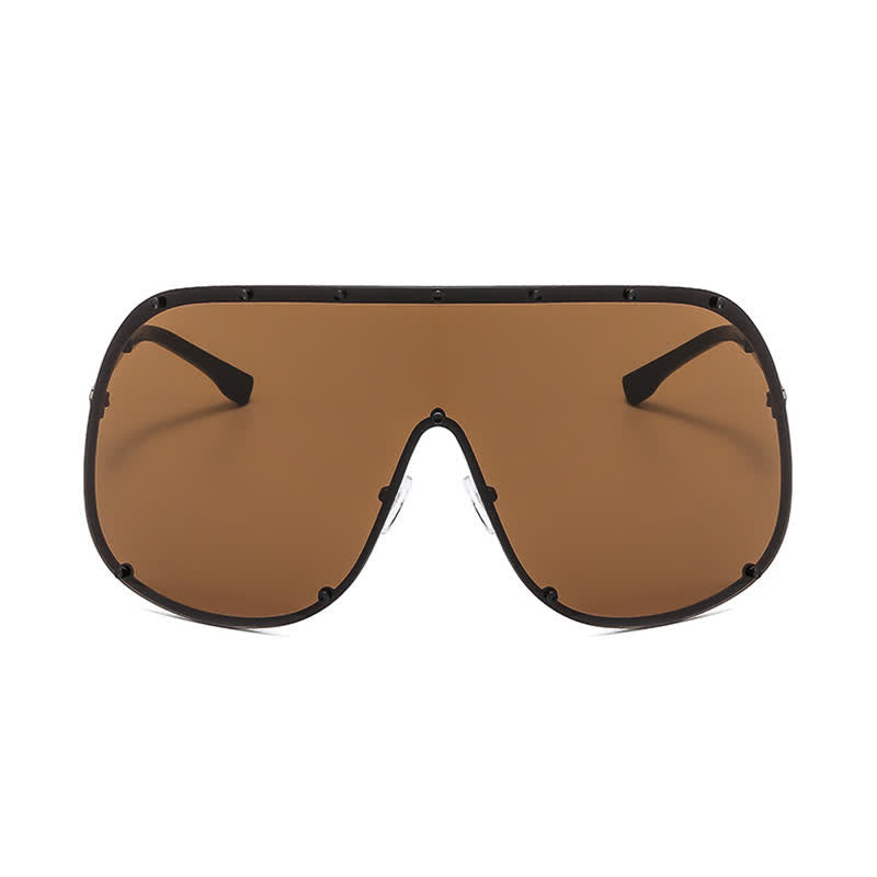 Spykay™ SG60757 Unisex Hipster One-piece Polarized Aviator Sunglasses
