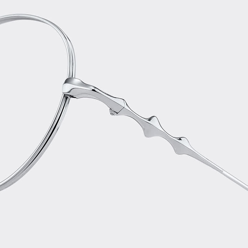 Spykay™ EG26853 Round Titanium Frame Anti-blue Light Classic Glasses