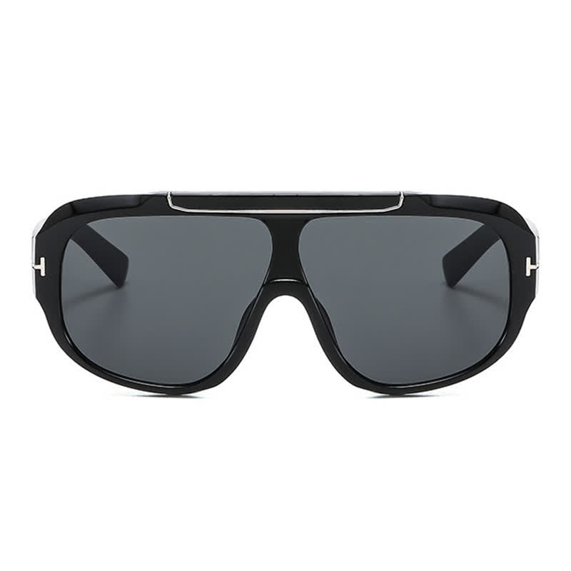Spykay™ SG60883 'T' Design Oversized Aviator Sunglasses