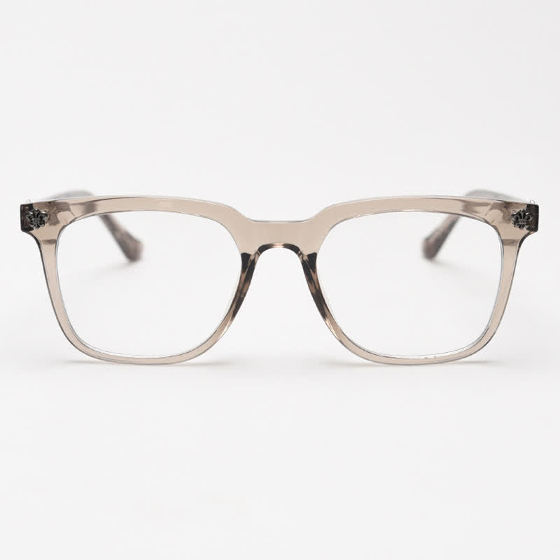 Spykay™ EG26839 Classic Cross Decor Square Frame Anti-blue Light Glasses