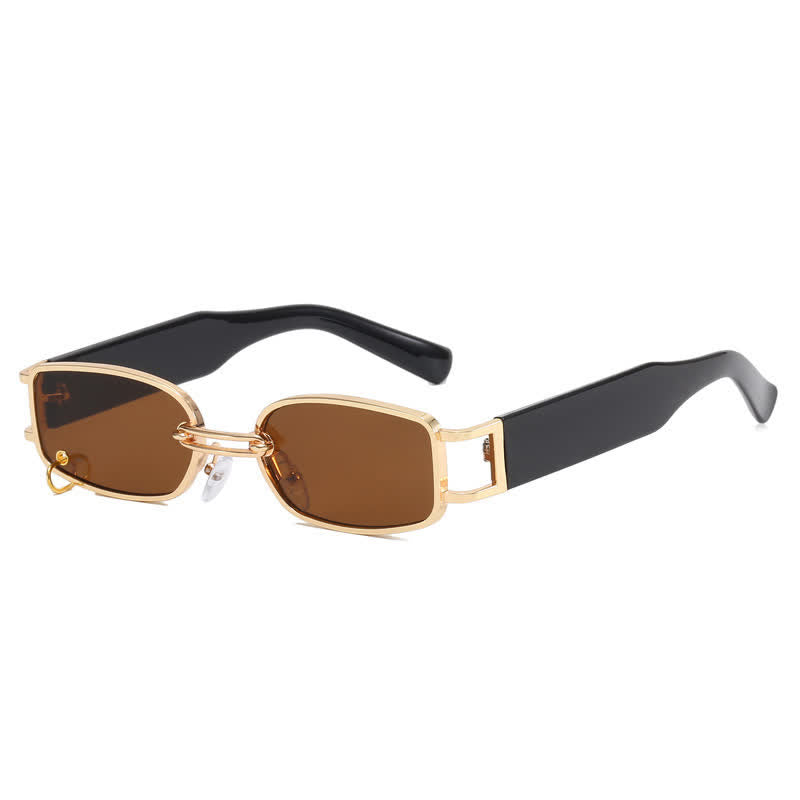 Spykay™ SG60752 Rectangle Metal Frame Vintage Sunglasses With a Ring Buckle