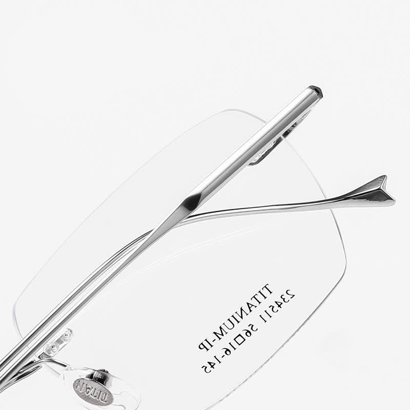 Spykay™ EG26902 Retro Rectangle Frame Anti-blue Light Hipster Rimless Glasses