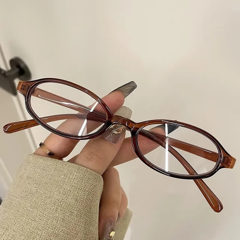 Spykay™ EG26885 Anti-blue Light Retro Small Oval Frame Y2K Hipster Eyeglasses