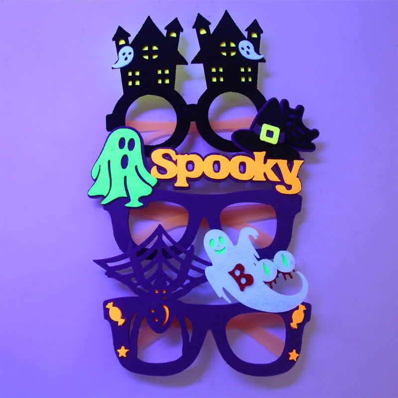 Spykay™ EG26831 Halloween Spider Ghost Pumpkin Fluorescent Glasses for Adults&Children