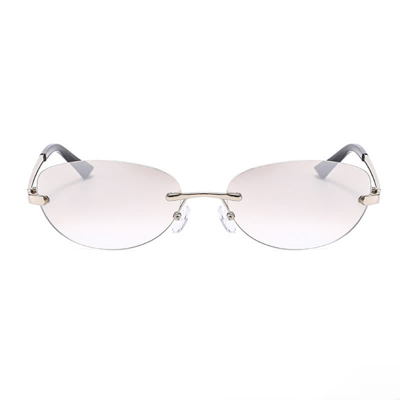 Spykay™ SG60667 Y2K Oval Frame Rimless Sunglasses