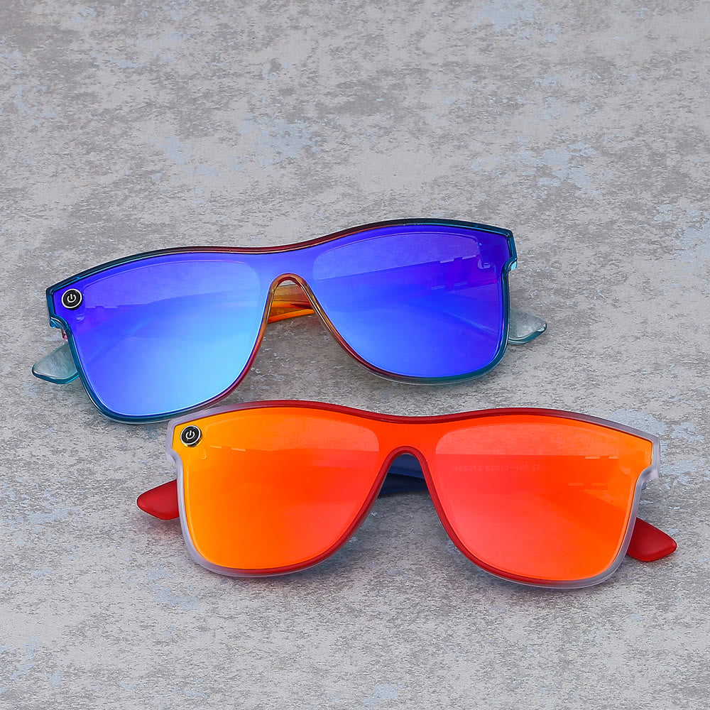 Spykay™ SG1022 Women's Streamlined Sunglasses, Summer Personality Coating Gradient Reflective Oversized Sunglasses