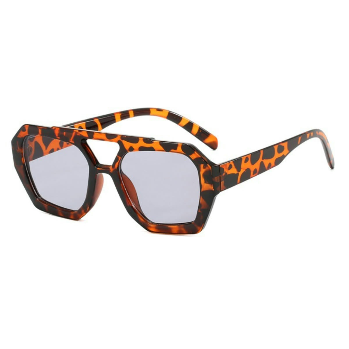 Spykay™ SG1024 Unique Double Bar Irregular Personality Retro Sunglasses