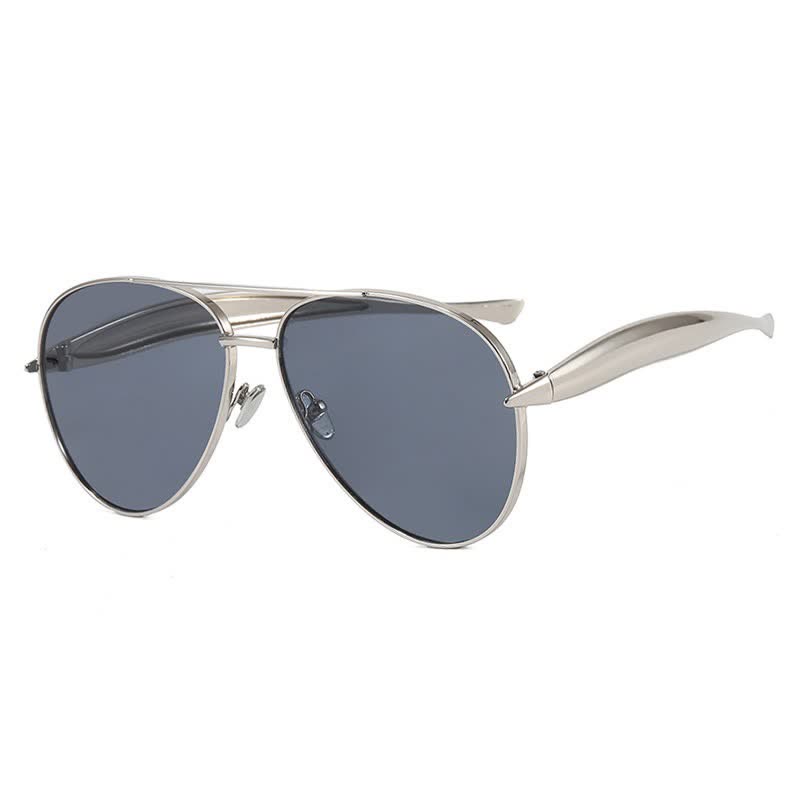 Spykay™ SG60665 Vintage Double Bridges Aviator Frame Sunglasses