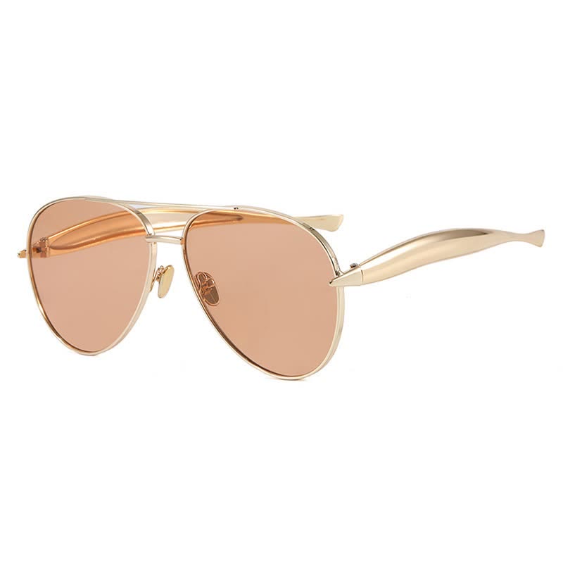Spykay™ SG60665 Vintage Double Bridges Aviator Frame Sunglasses