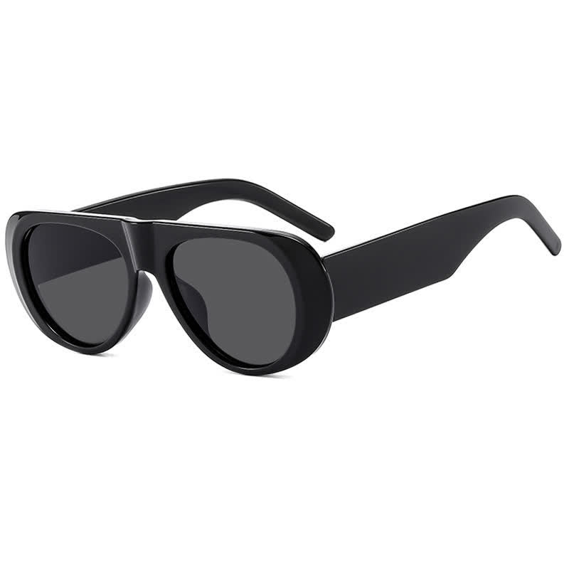 Spykay™ SG60671 Oval Frame Wide Temples Vintage Sunglasses