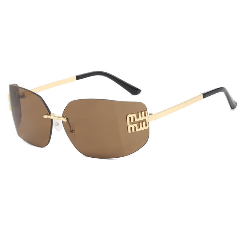 Spykay™ SG60676 Y2K Rectangle Frame Rimless Sunglasses