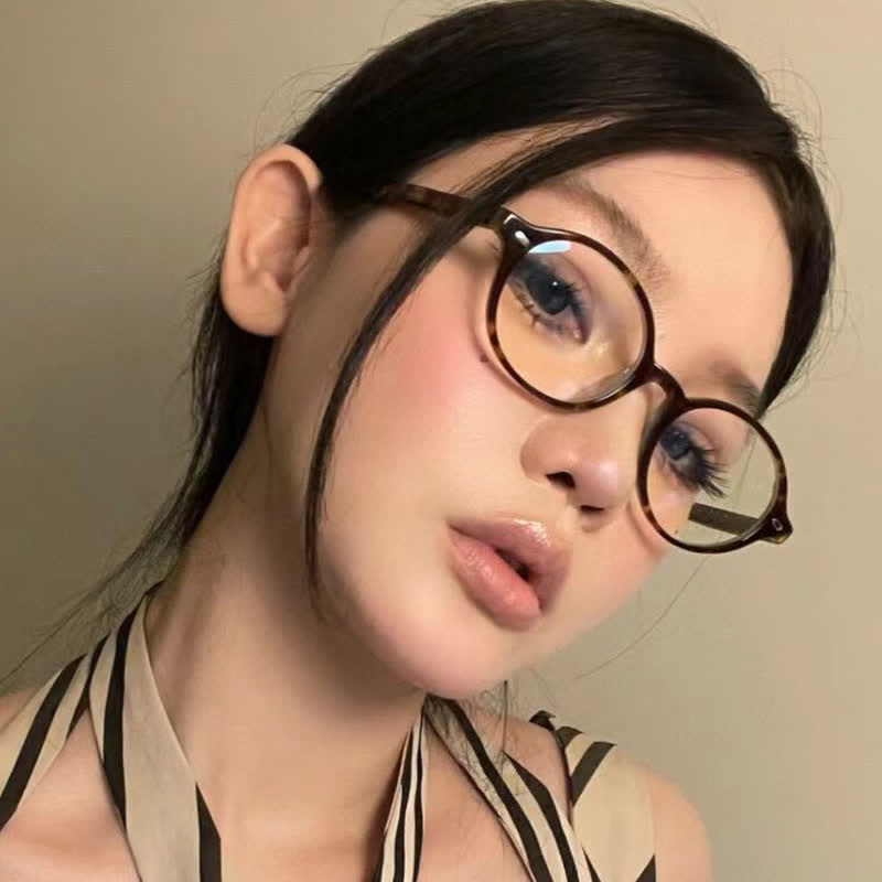 Spykay™ EG60680 Vintage Oval Frame Anti-blue Light Eyeglasses
