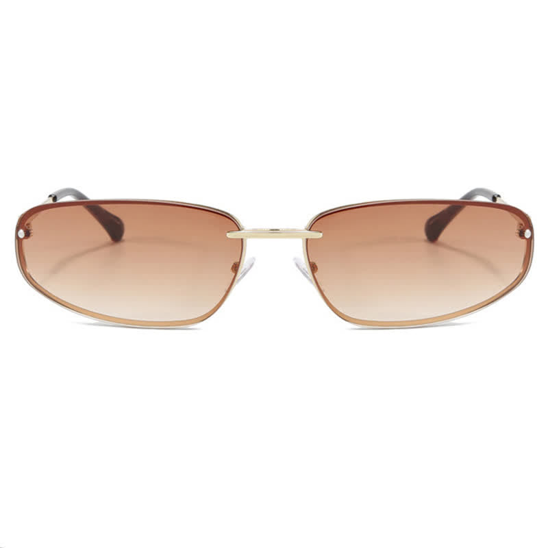 Spykay™ SG60683 Y2K Oval Frame Rimless Sunglasses