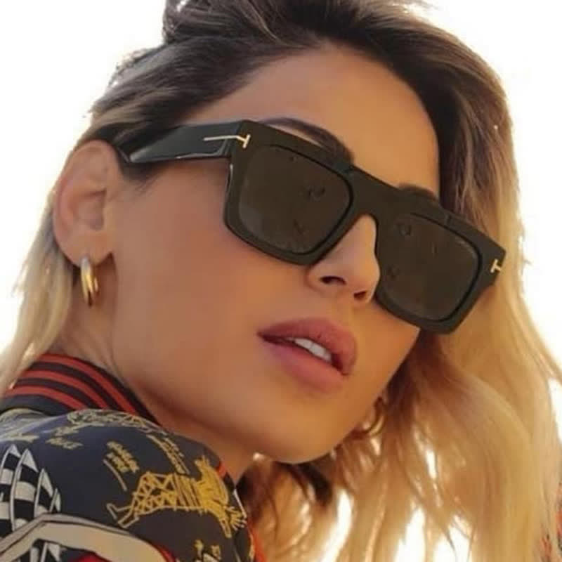 Spykay™ SG60697 'T' Design Square Frames Oversized Sunglasses