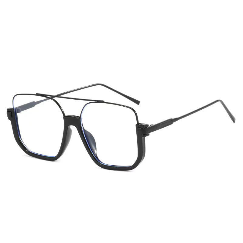 Spykay™ EG60688 Unisex Double Bridges Square Frame Semi-Rimless Eyeglasses