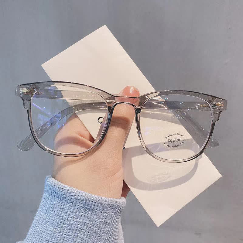 Spykay™ EG26666 Unisex Anti-blue Light Transparent Square Frames Simple Eyeglasses