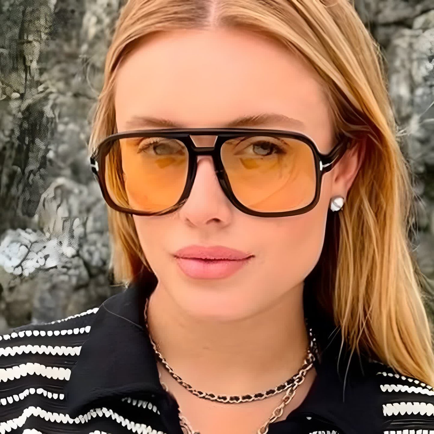 Spykay™ SG60710 Double Bridges Retro-Vintage Aviator Sunglasses