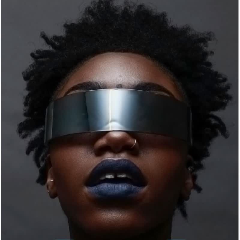 Spykay™ SG60721 Unisex Rectangle One-piece Frames Y2K Cyberpunk Sunglasses