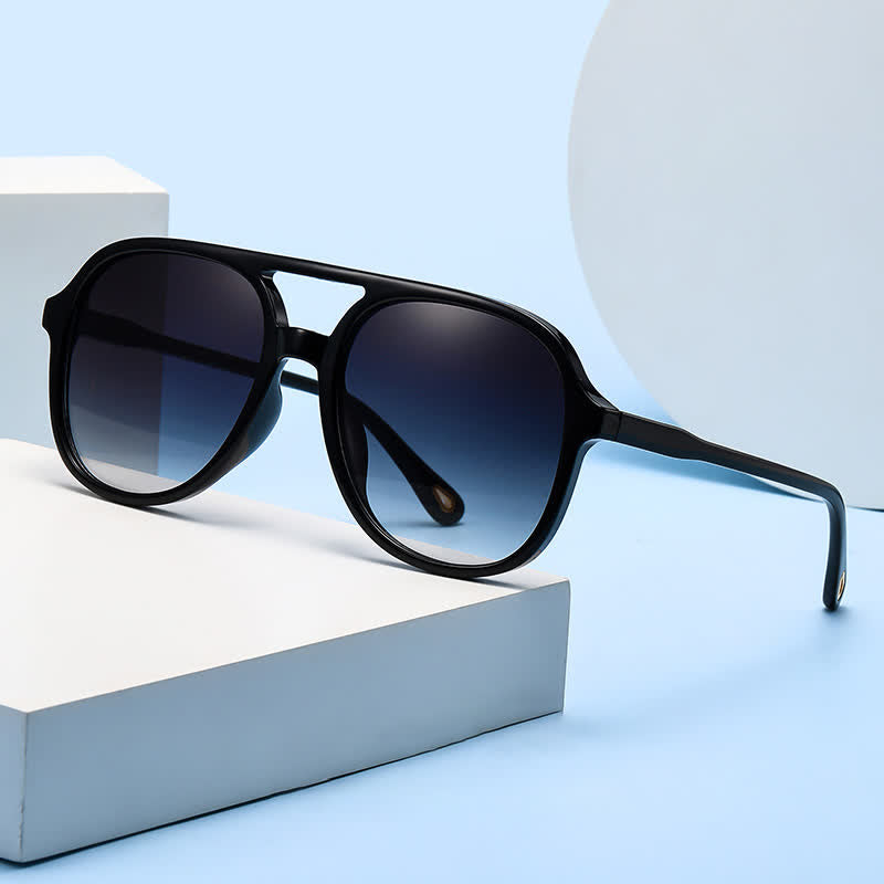 Spykay™ SG60740 Retro-Vintage Double Bridges Polarized Aviator Sunglasses