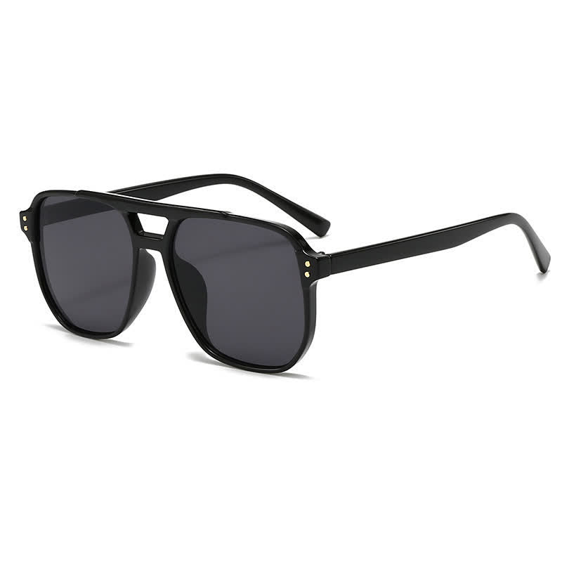 Spykay™ SG60738 Double Bridges Square Frame Classic Sunglasses