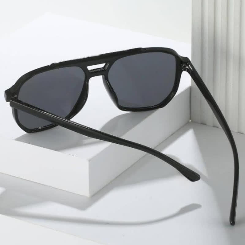 Spykay™ SG60738 Double Bridges Square Frame Classic Sunglasses