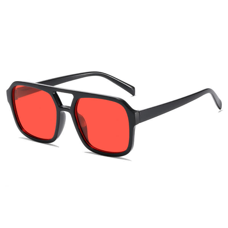 Spykay™ SG60718 Double Bridges Square Frames Retro-Vintage Sunglasses
