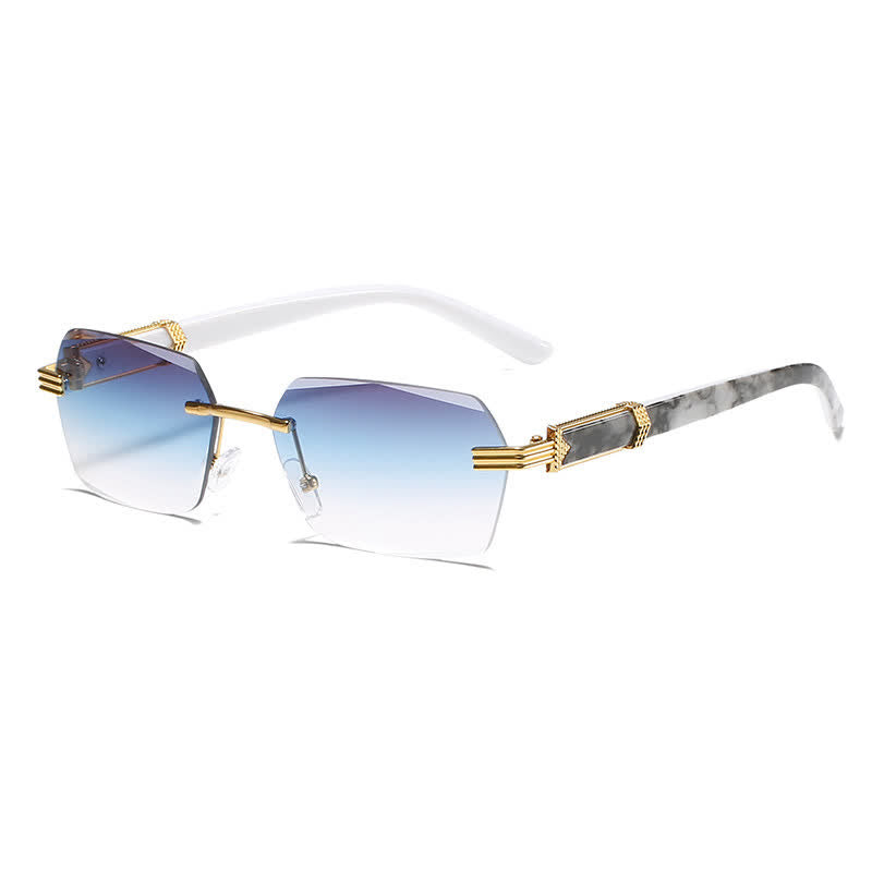 Spykay™ SG60746 Rimless Geometric Frame Tinted Sunglasses