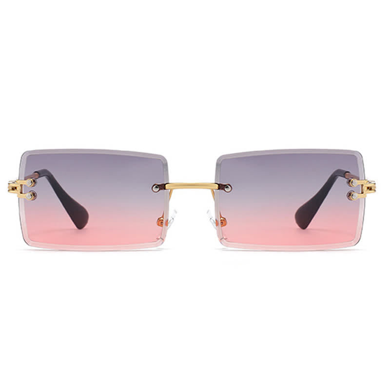 Spykay™ SG60744 Rimless Rectangle Frame Fashion Sunglasses