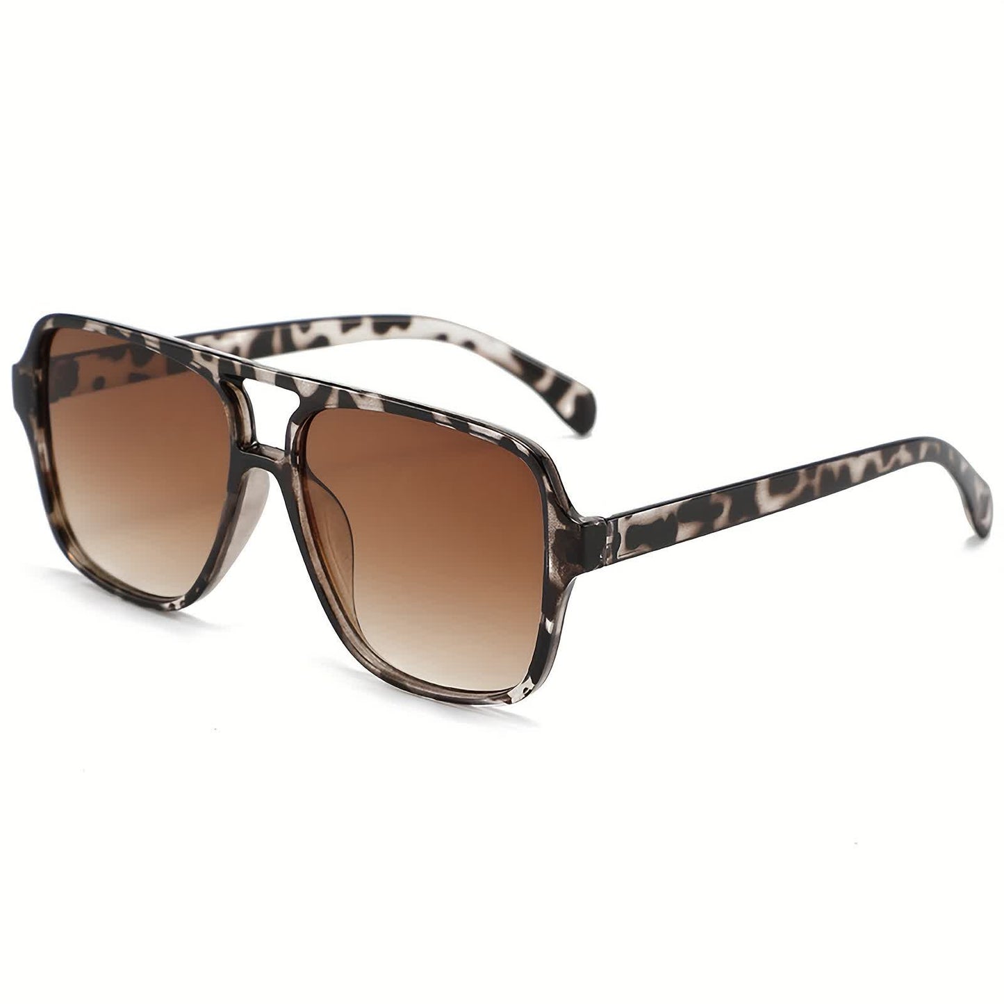 Spykay™ SG60738 Double Bridges Square Frame Classic Sunglasses