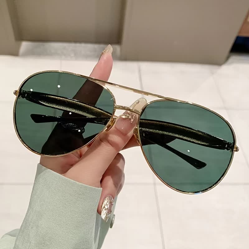 Spykay™ SG60665 Vintage Double Bridges Aviator Frame Sunglasses