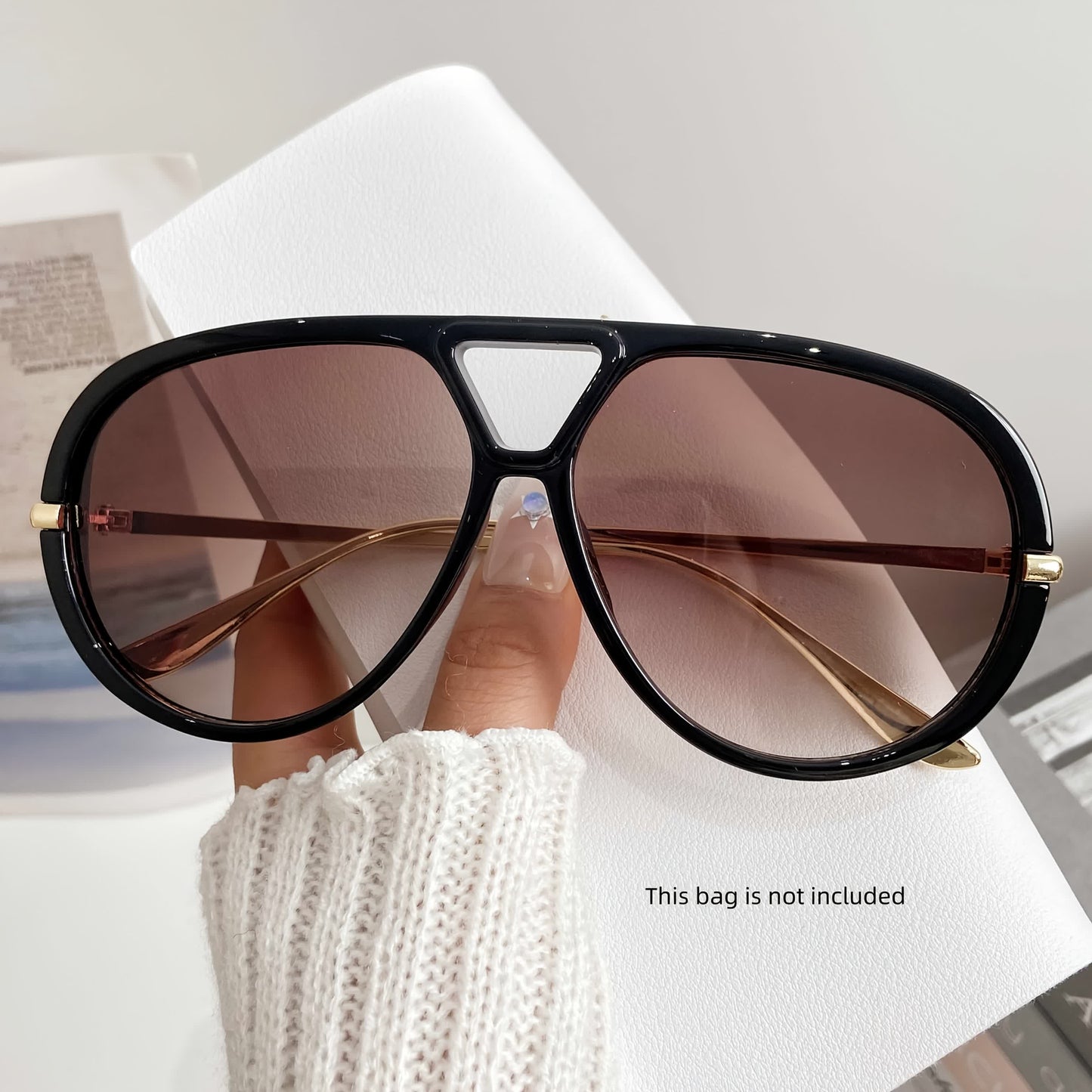 Spykay™ SG60674 Fashion Double Bridges Aviator Sunglasses