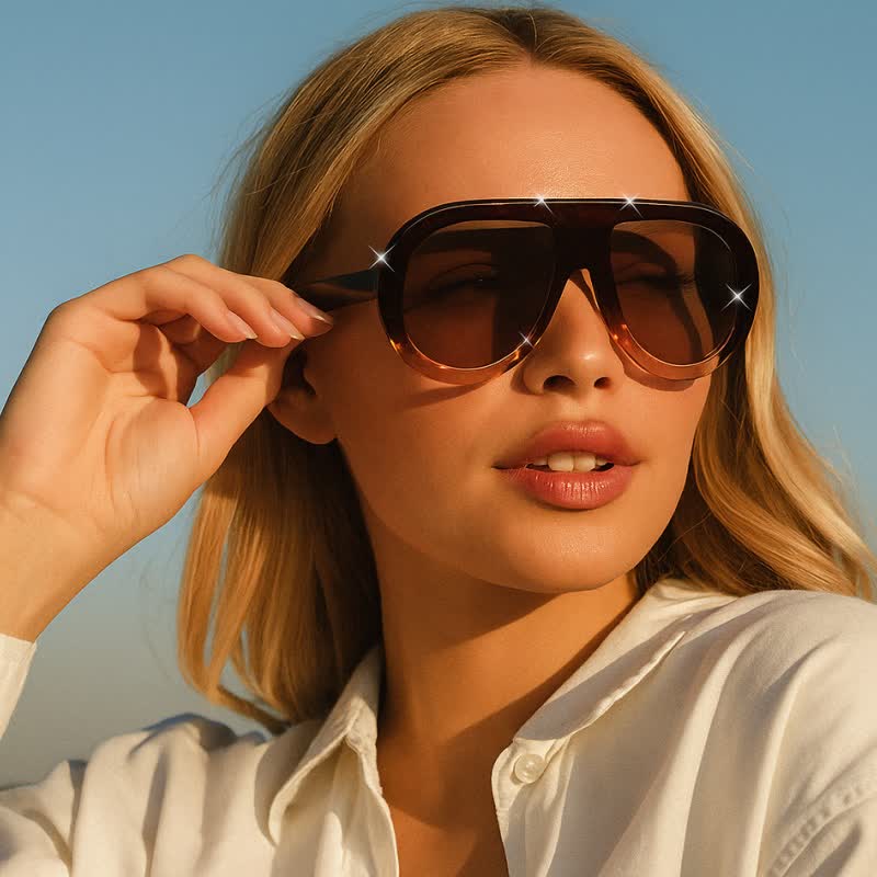 Spykay™ SG60687 Oversized Frame Hipster Aviator Sunglasses