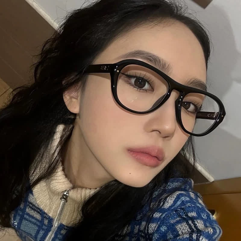 Spykay™ EG26695 Oval Frame Anti-blue Light Glasses with Nylon Lenses