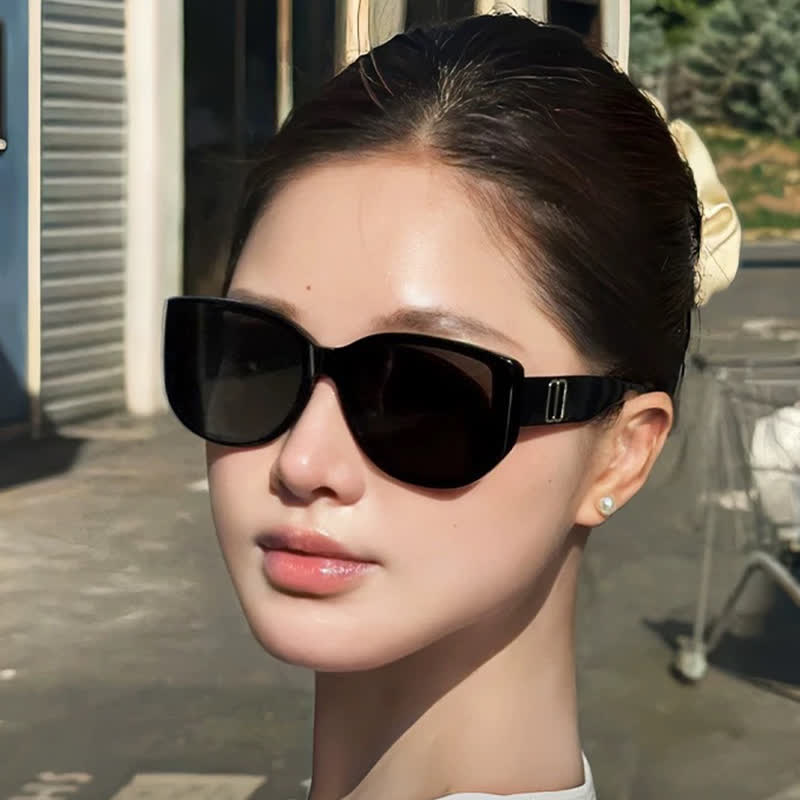 Spykay™ SG60777 Cat-Eye Large Frame Sunglasses with Nylon Lenses