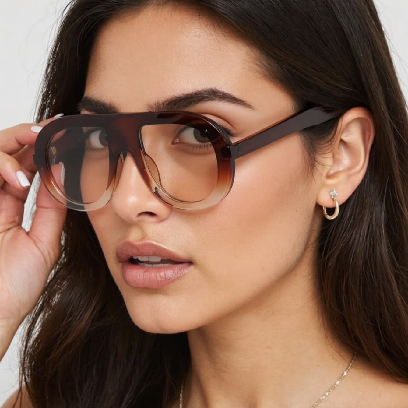 Spykay™ SG60687 Oversized Frame Hipster Aviator Sunglasses
