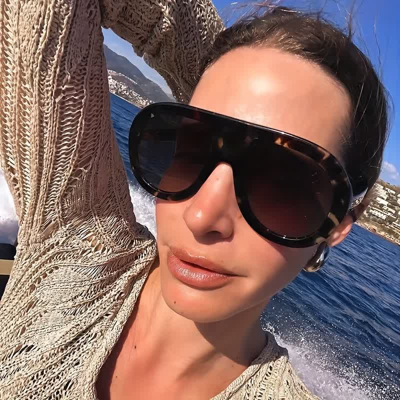 Spykay™ SG60687 Oversized Frame Hipster Aviator Sunglasses